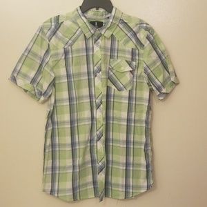 Men's i Jeans Short Sleeve Button Down